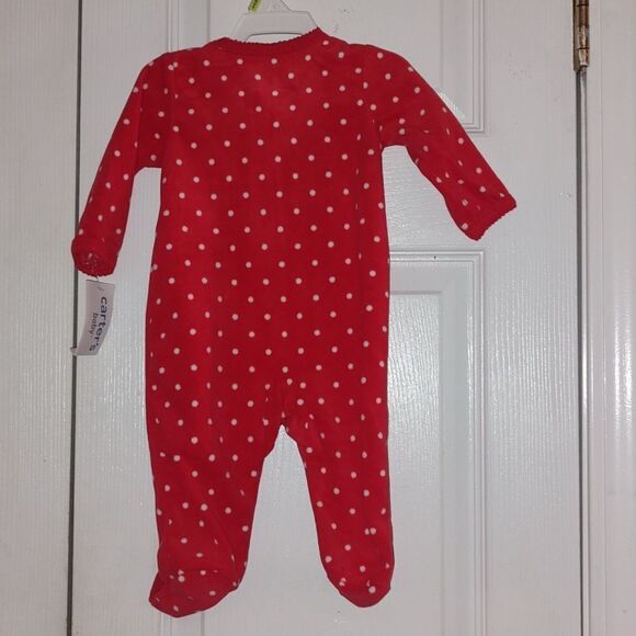Carter's Sleep and Play reindeer christmas  holiday sleeper  outfit  Sz 3m  NWT - Picture 6 of 6